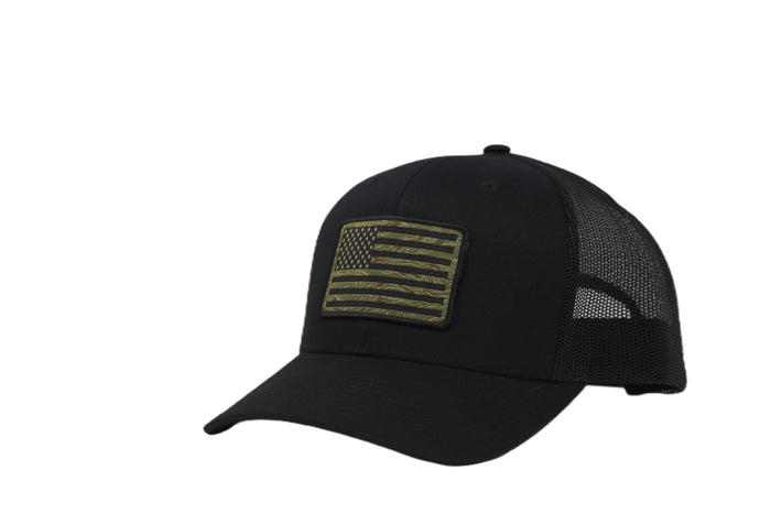 Tiger Stripe American Flag Hat