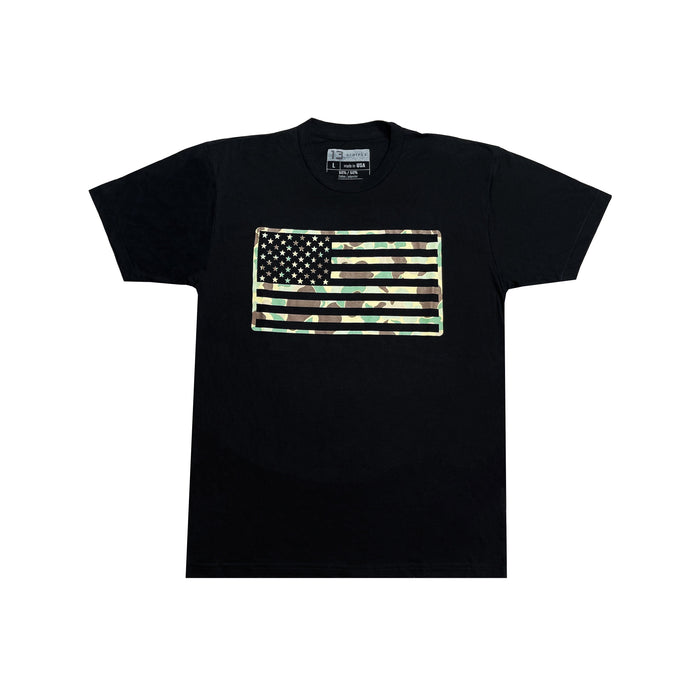 American Flag Shirt-Frogskin Camo